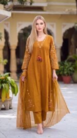 Cotton Heavy Embroidery Sleeves 3pc set - Image 2