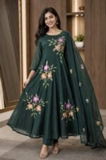 Mulcotton Handpanted 3Pc set with Lining - Image 2