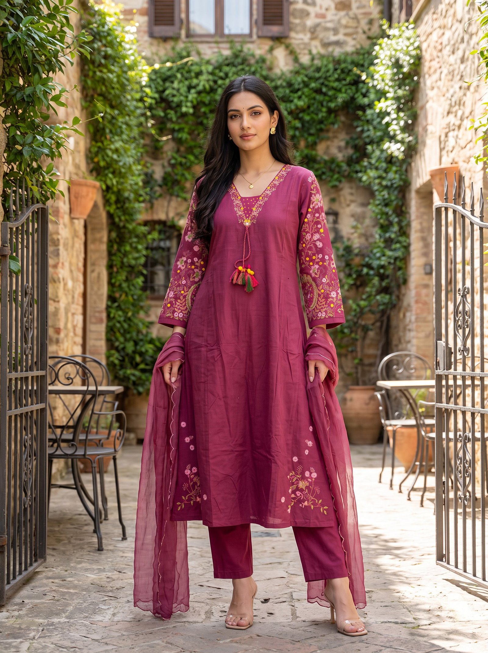 2026/07/1000222005-4.jpg Cotton Heavy Embroidery Sleeves 3pc set - Image 1