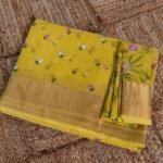Kota Silk Embroidery with Zari Border