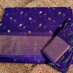 Kota Silk embroidery with Zari Border
