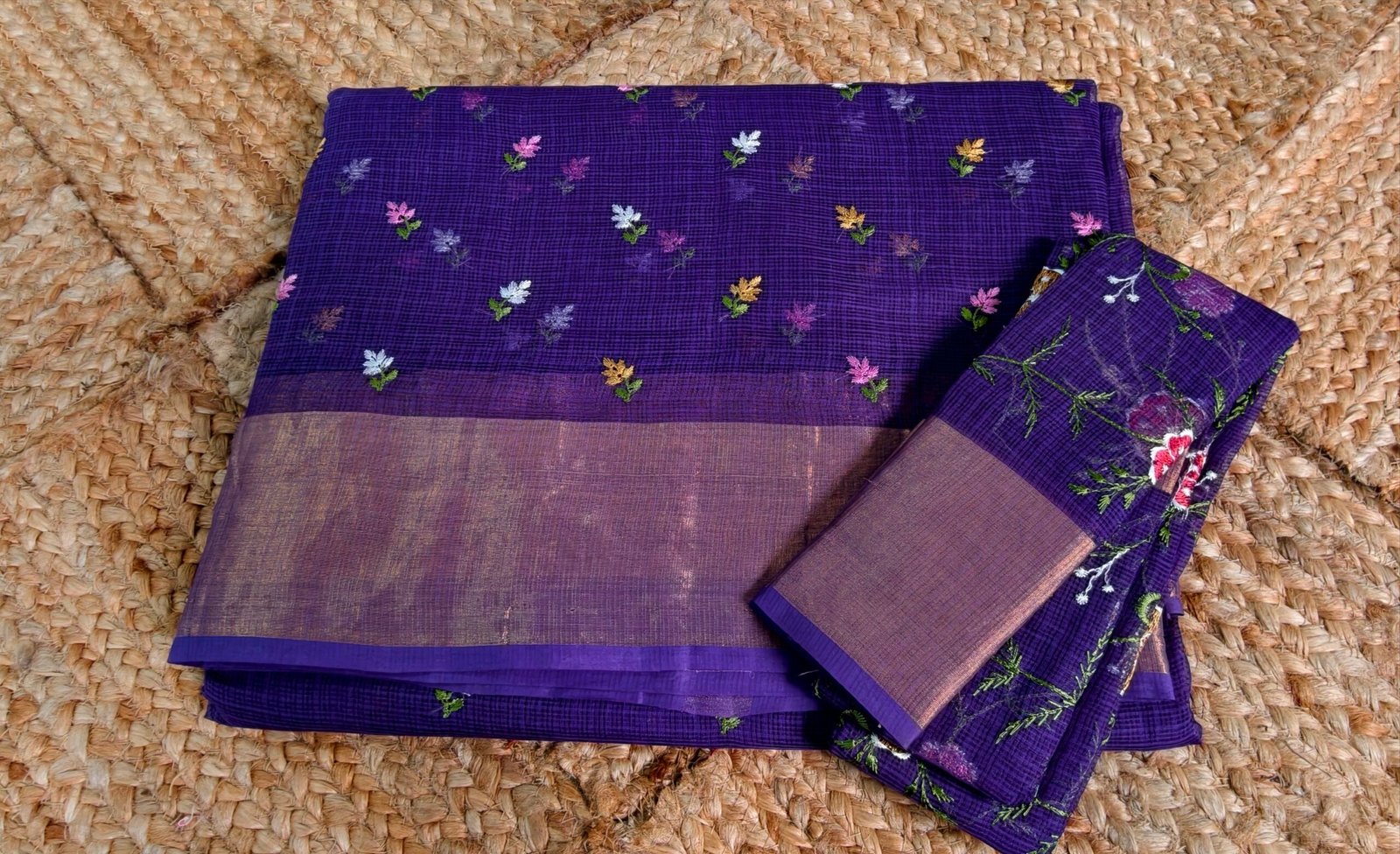 2026/07/1000222136-scaled.jpg Kota Silk embroidery with Zari Border - Image 1