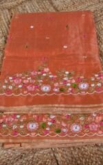 Kota embroidery Premium Silk Saree