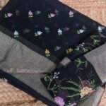 Kota embroidery with Zari Border