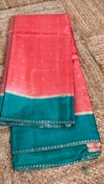 Premium Kota  Silk with Dual color Borders - Image 2