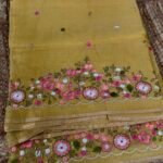 Kota Silk Heavy Embroidery Saree