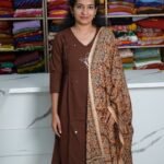 Cotton Angarakha Kalamkari 3pc set